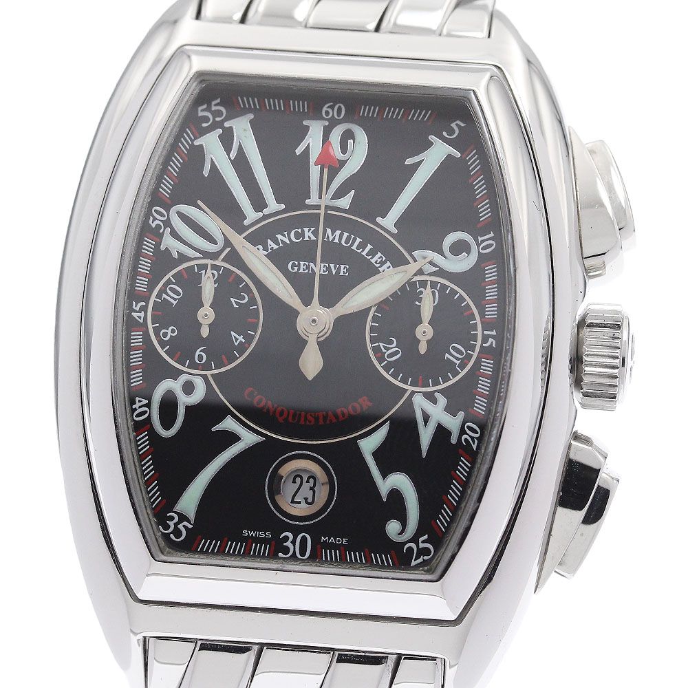 フランクミュラー FRANCK MULLER 8000CC コンキスタドール クロノグラフ 自動巻き メンズ _940173 フランクミュラー FRANCK MULLER 8000CC コンキスタドール クロノ