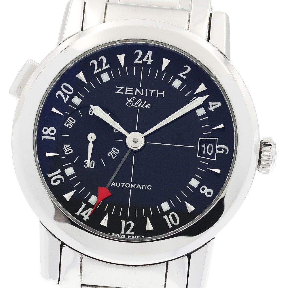 ゼニス ZENITH 01 02 0451 682 ポートロワイヤル エリート デュアルタイム GMT 自動巻き メンズ _935096