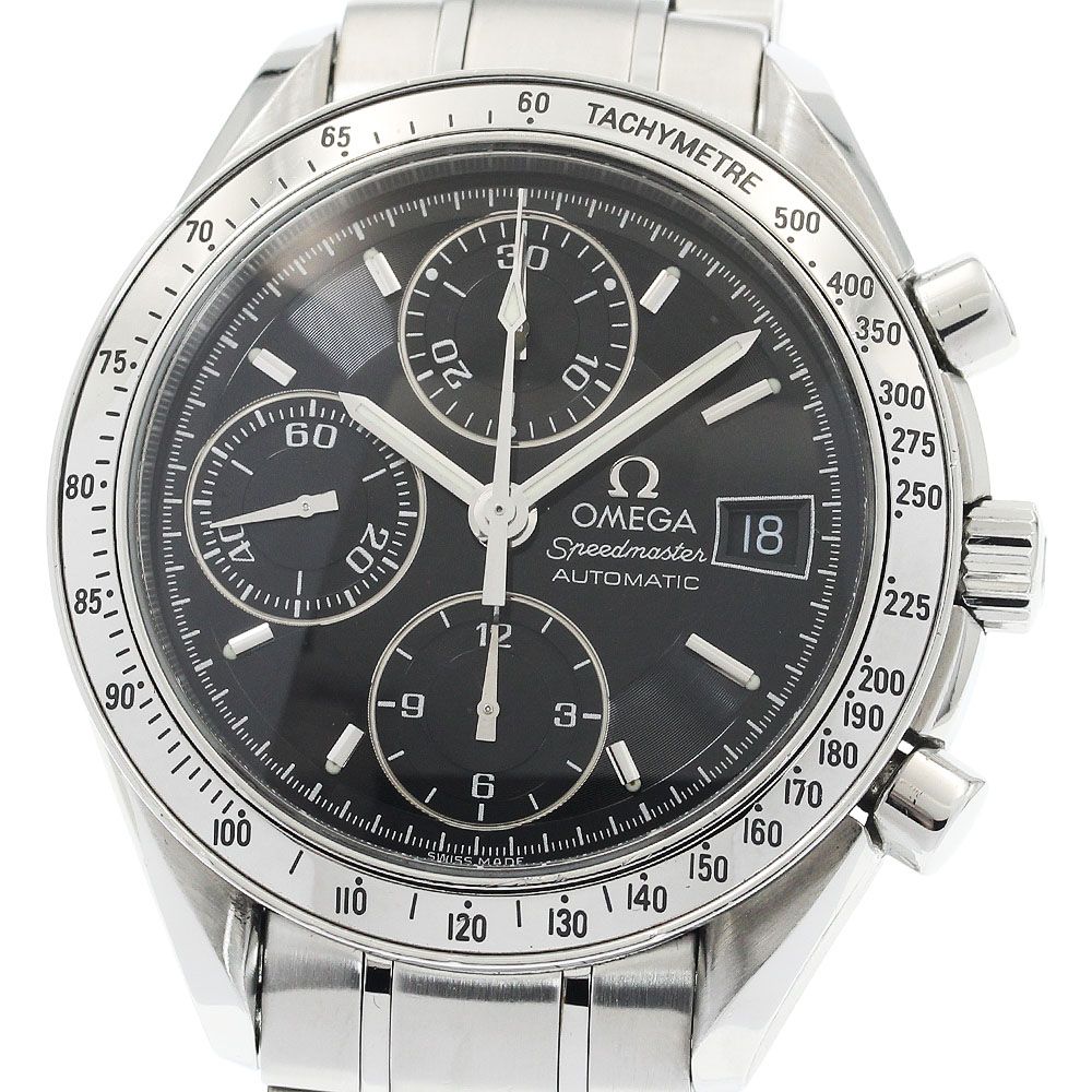 オメガ OMEGA 3513 50 スピードマスター デイト クロノグラフ 自動巻き メンズ 保証書付き_923494