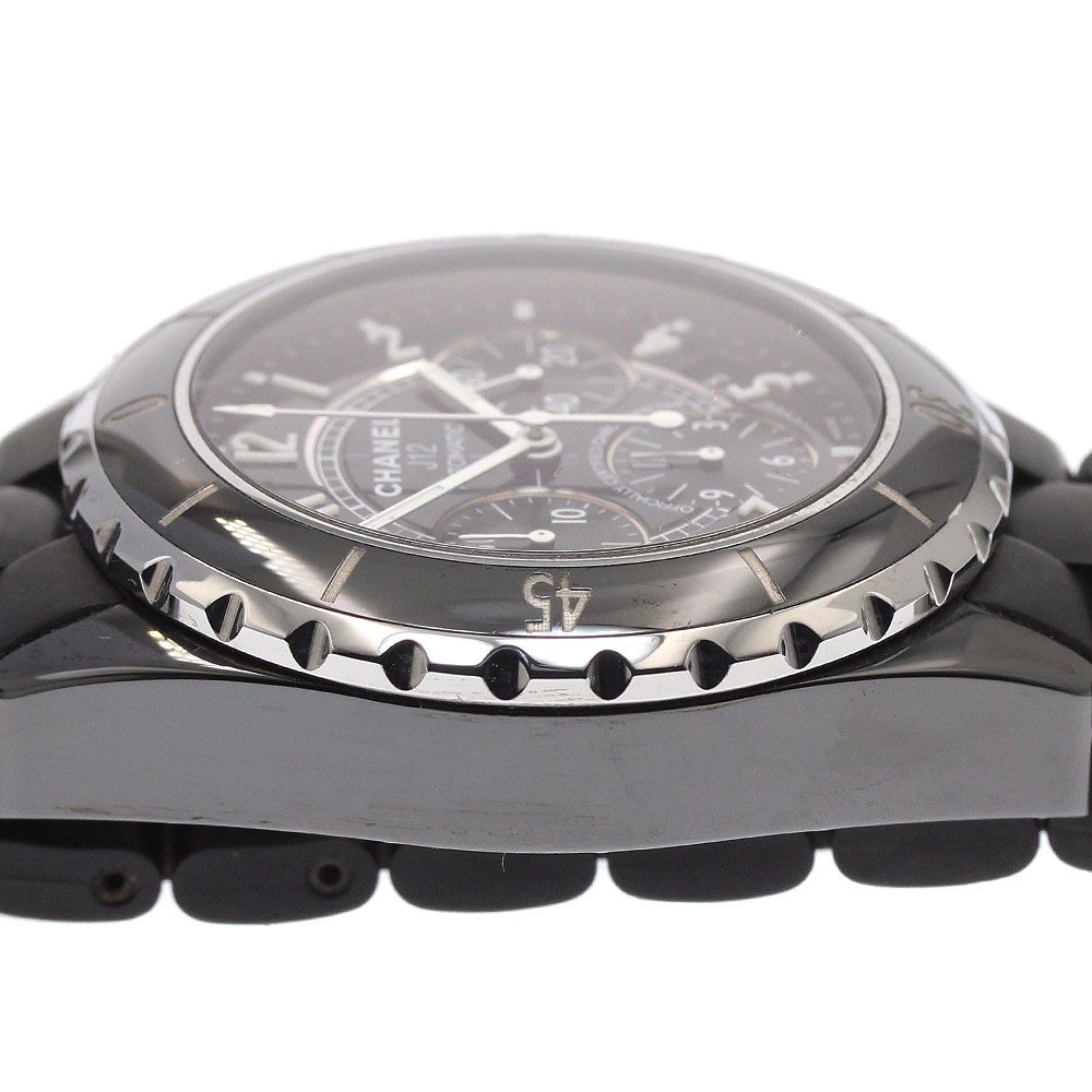  シャネル CHANEL H0939 J12 黒セラミック クロノグラフ 自動巻き メンズ _938257 ロンT 自動巻き時計 腕時計(アナログ)