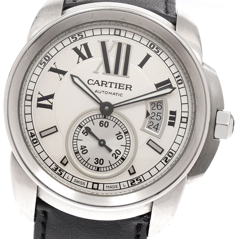 カルティエ CARTIER W7100037 カリブル ドゥ カルティエ デイト 自動巻き メンズ _939927