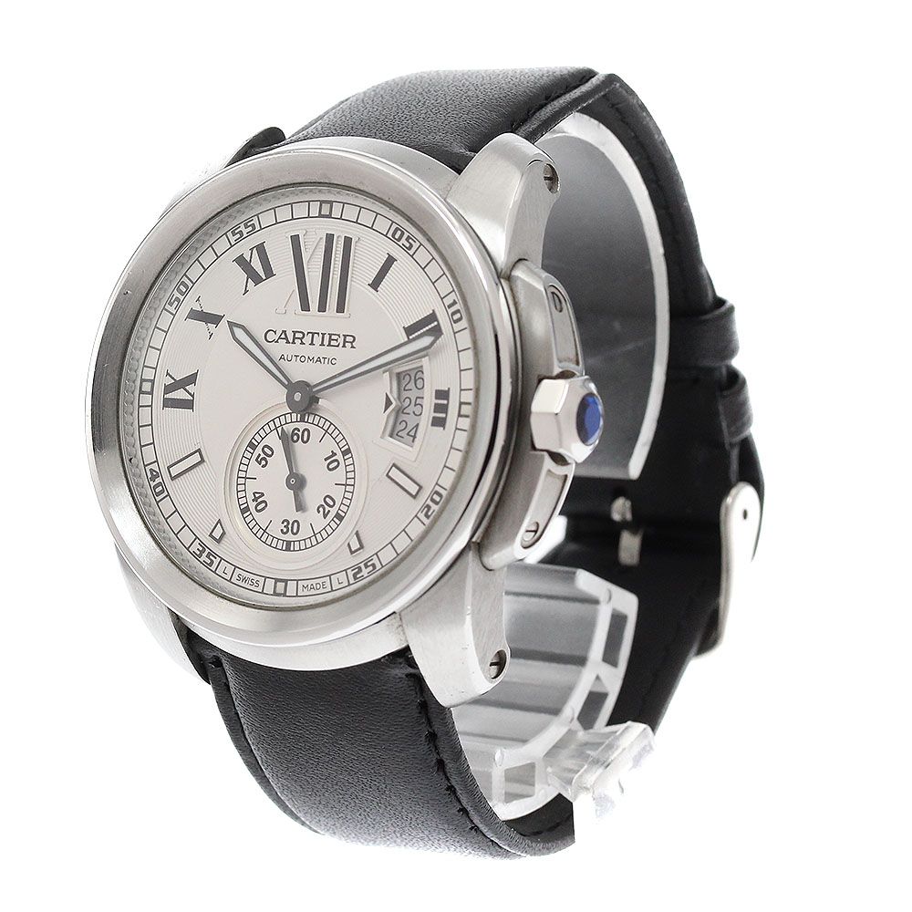  カルティエ CARTIER W7100037 カリブル ドゥ カルティエ デイト 自動巻き メンズ _939927 ストリート系 自動巻き時計 腕時計(アナログ)