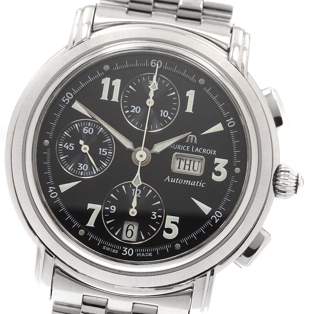 モーリスラクロア MAURICE LACROIX 67839 マスターピース クロノグラフ 自動巻き メンズ _936260