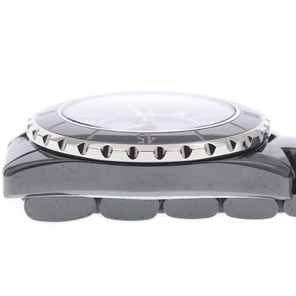  訳あり シャネル CHANEL H0685 J12 黒セラミック 38MM デイト 自動巻き メンズ 保証書付き_932338 タートルネック 自動巻き時計 腕時計(アナログ)
