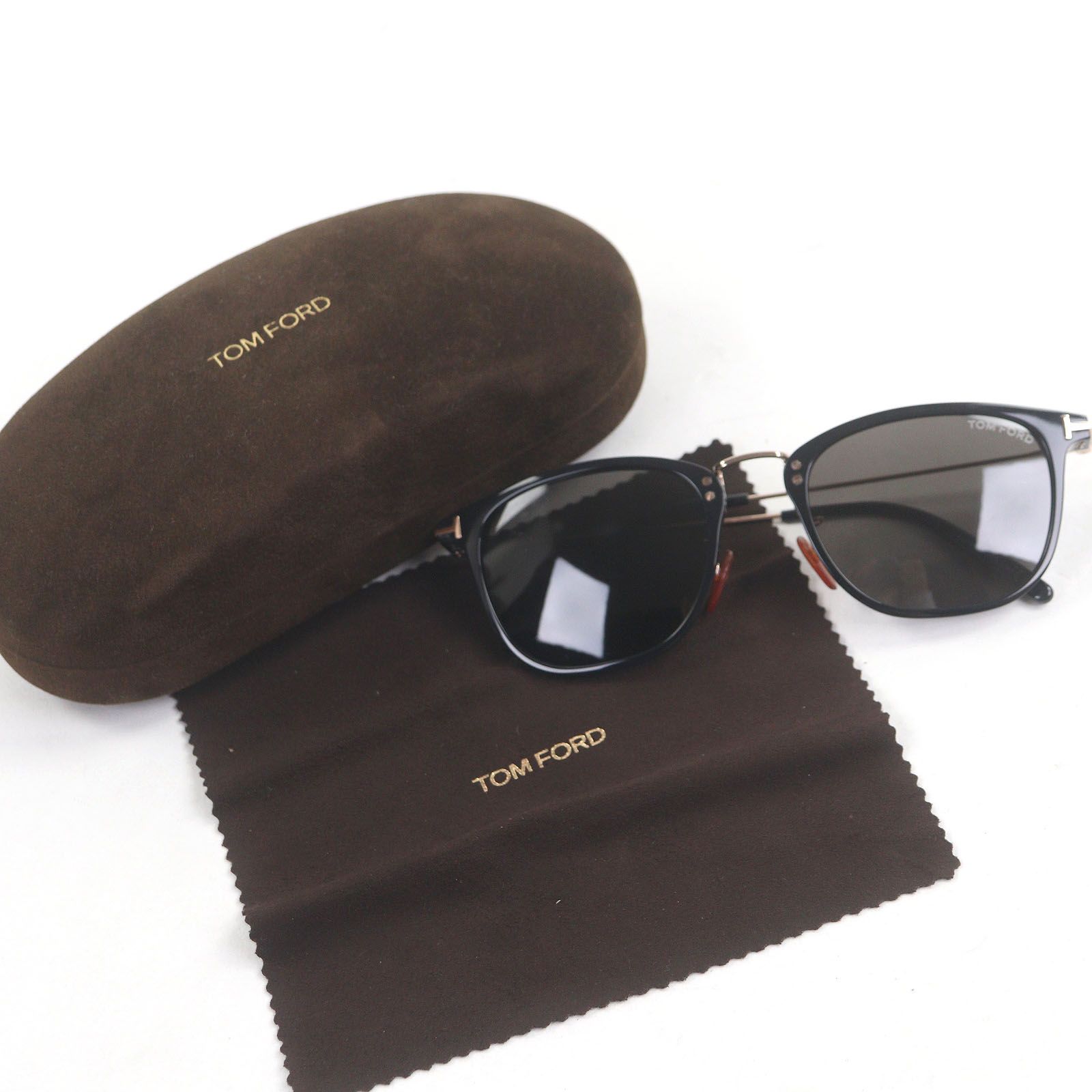 美品□TOM FORD トムフォード TF672 朝倉未来着用モデル サングラス アイウェア ブラック ゴールド 53□21-145 ケース付き イタリア製 メンズ 美品□TOM FORD トムフォード TF672 朝倉未来着用モデル サングラス