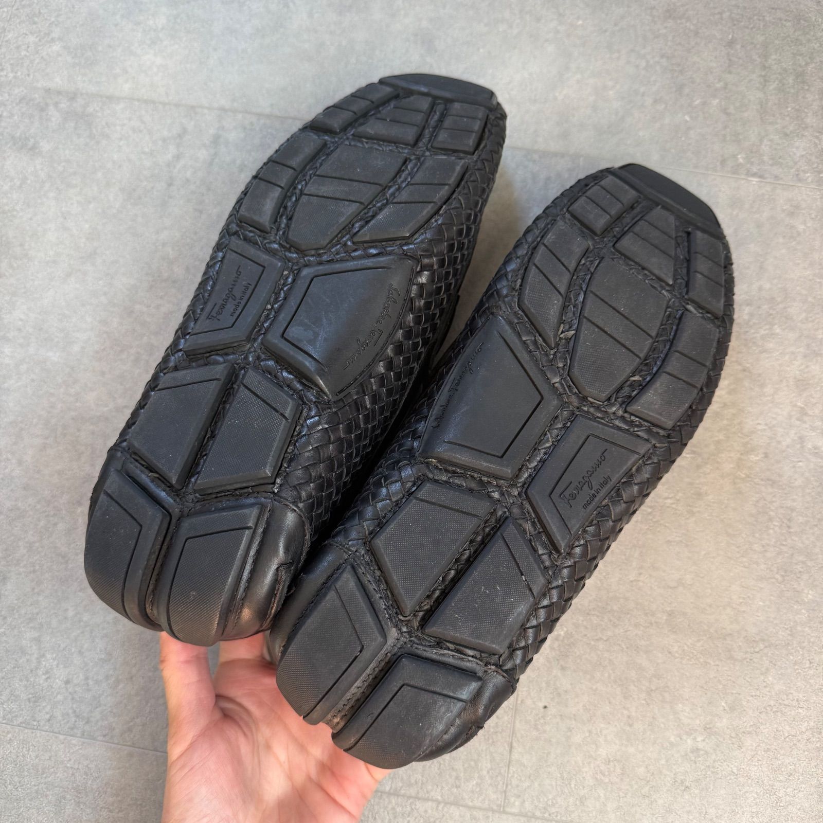 美品 SalvatoreFerragamo サルヴァトーレフェラガモ ガンチーニ レザー