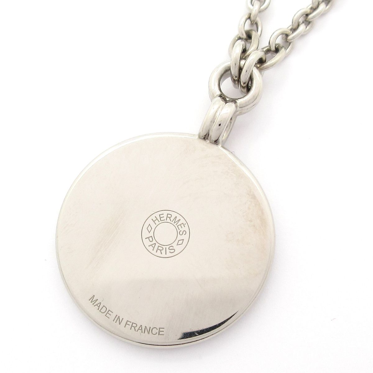 HERMES(エルメス) ネックレス美品 メダイユ/カドリージュPM シルバー