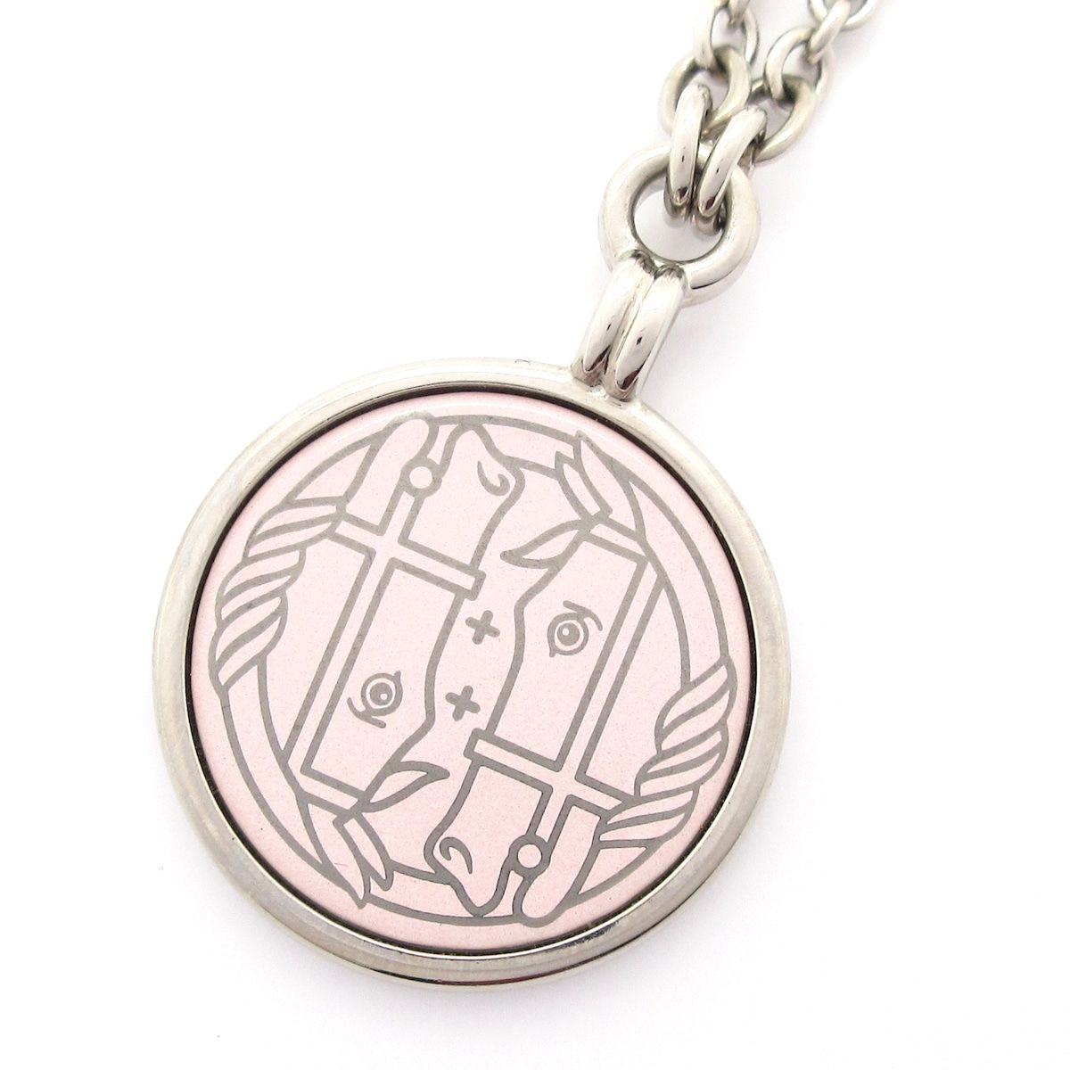 HERMES(エルメス) ネックレス美品 メダイユ/カドリージュPM シルバー