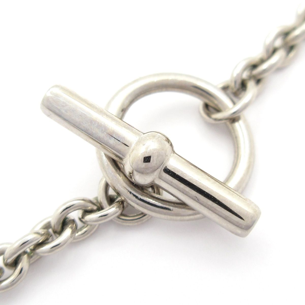 HERMES(エルメス) ネックレス美品 メダイユ/カドリージュPM シルバー