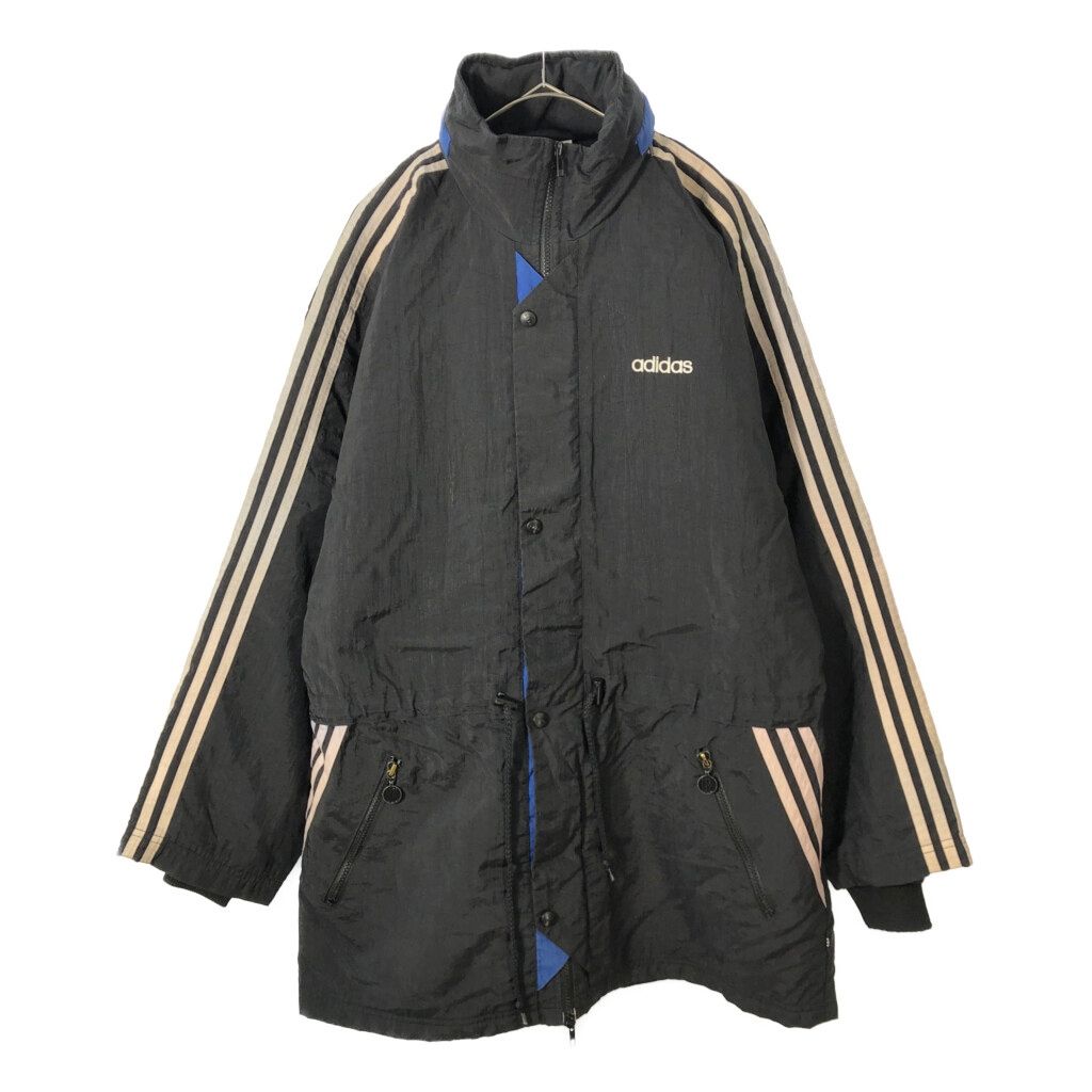90年代  アディダス ベンチジャケット スポーツ ブラック(メンズ M)中古 古着 X2892 90年代 adidas アディダス ベンチジャケット スポーツ ブラック(メンズ