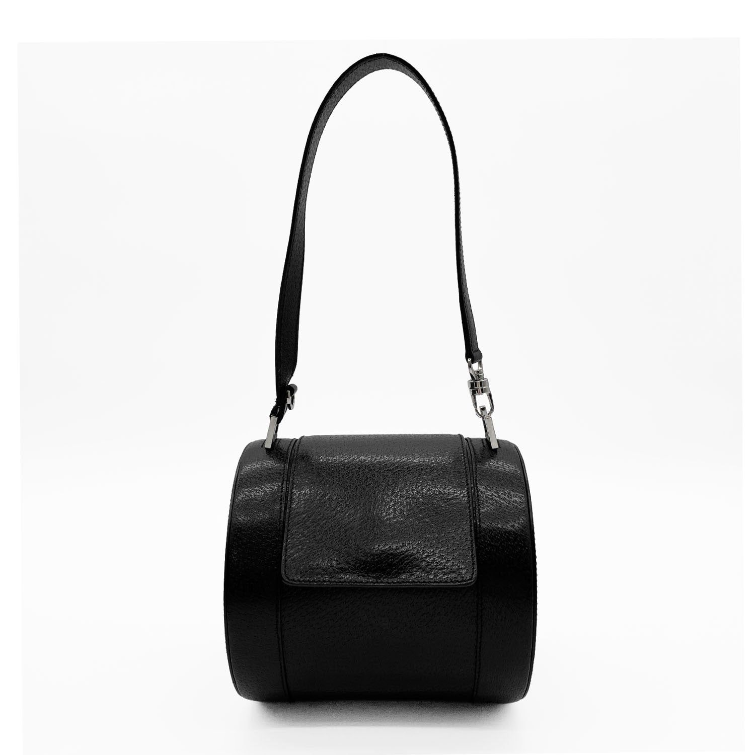 BVLGARI ブルガリ レザー ビーゼロワン ハンドバッグ ラウンド ワン