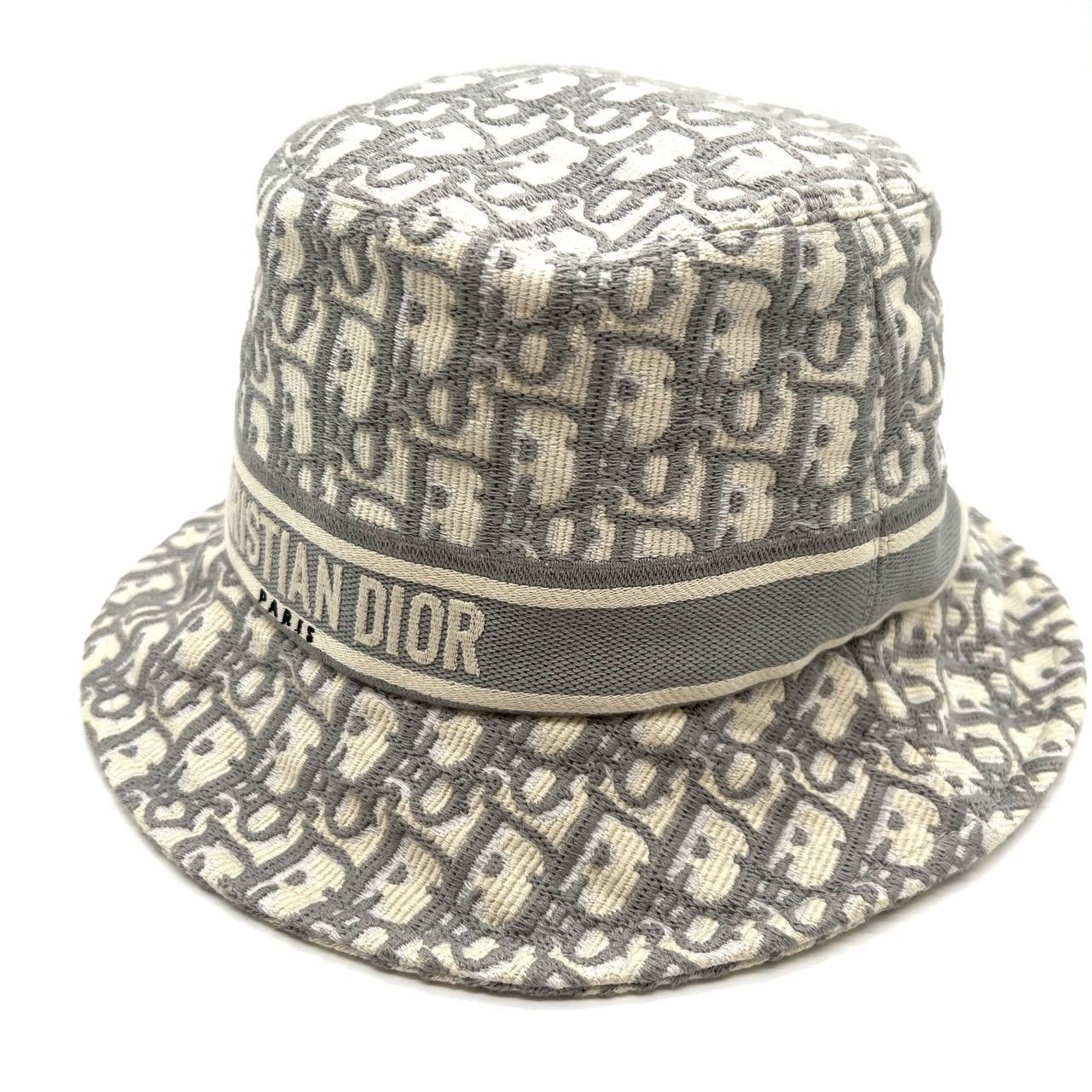 Christian Dior クリスチャンディオール オブリーク バケットハット 58