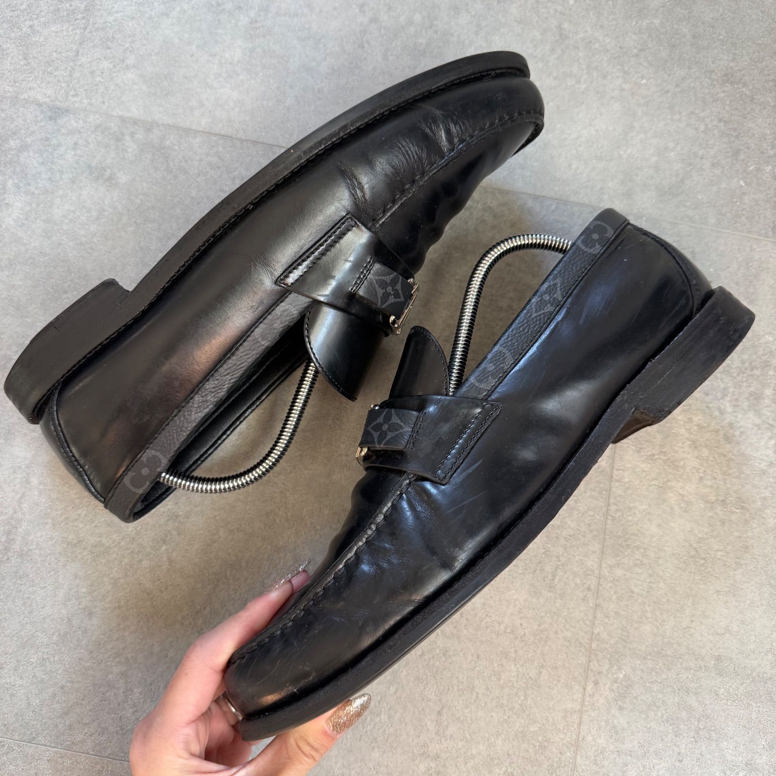 LOUIS VUITTON ルイヴィトン モノグラムエクリプスメジャーローファー