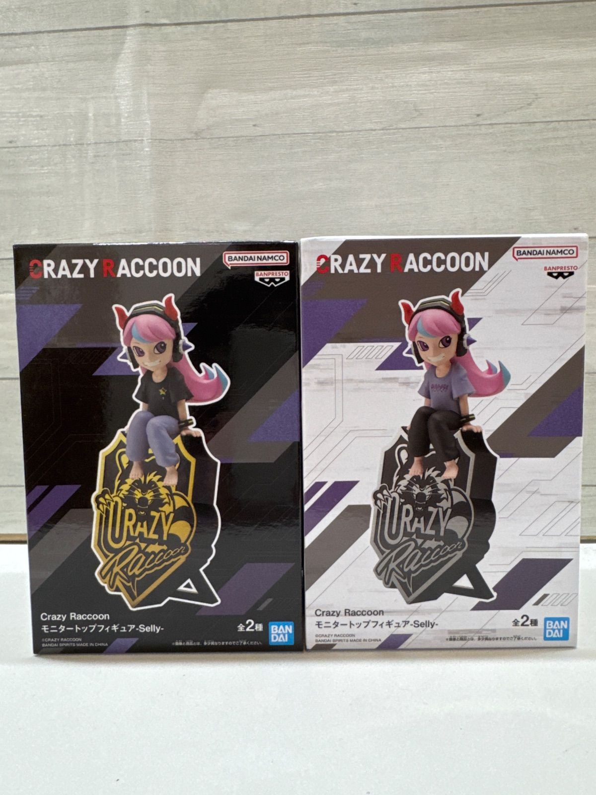 I2-46】◇ Crazy Raccoon モニタートップフィギュア Selly A・B 2点