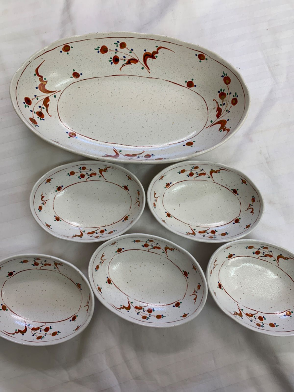 和食器 たち吉 橘吉 花絵 赤絵 金彩 鉢 盛鉢 お皿 7点セット - メルカリ