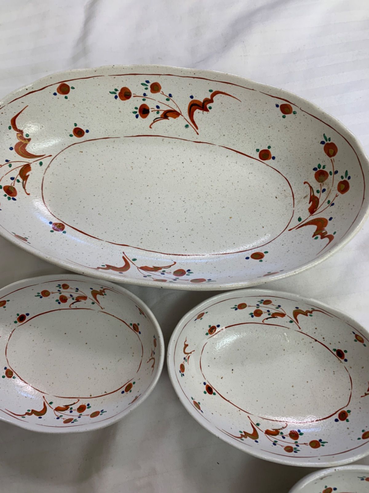 和食器 たち吉 橘吉 花絵 赤絵 金彩 鉢 盛鉢 お皿 7点セット - メルカリ