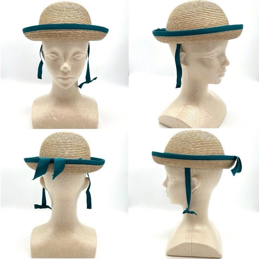 GUCCI キッズ 麦わら帽子 キッズ ストローハット L 56cm ベージュ