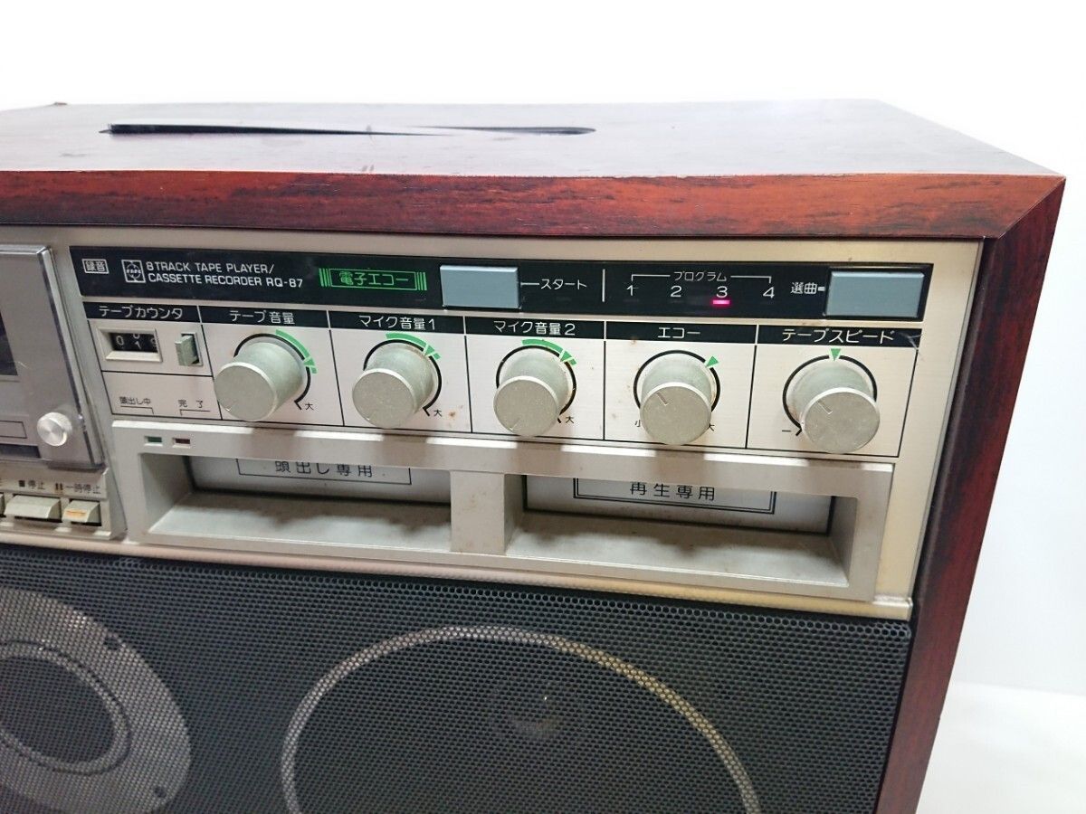 MO-00393 National ナショナル 8トラック RQ-87 カセットカラオケ 動作