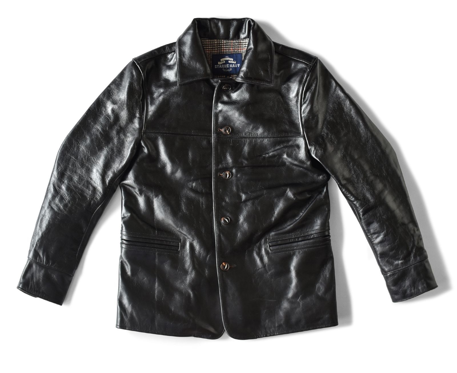 HORSE HIDE CAR COAT / ホースハイド 茶芯馬革カーコート - メルカリ