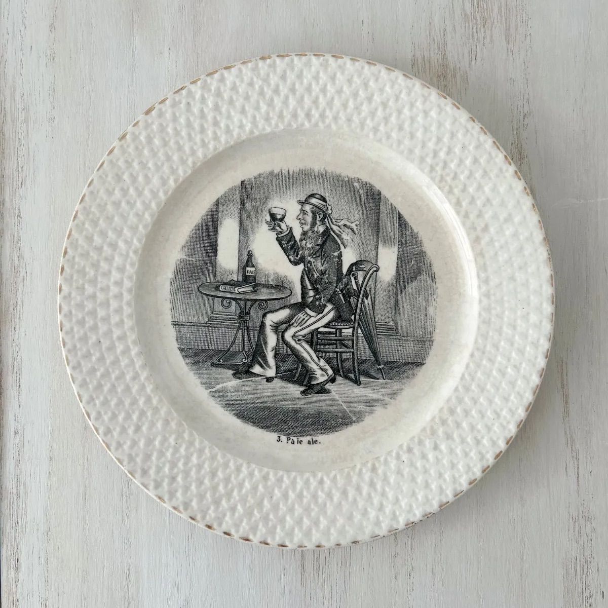 Europe antique ヨーロッパアンティーク 転写プレート - メルカリ