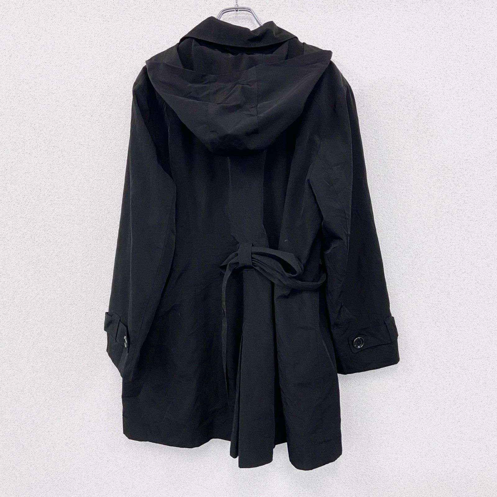 古着 used LONDON FOG ロンドンフォグ トレンチコート フーディー 黒