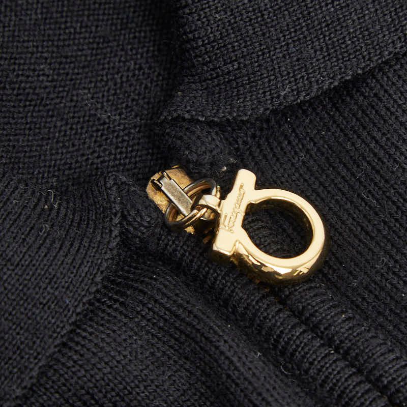 サルヴァトーレフェラガモ ガンチーニ ニットポロシャツ ハーフジップ