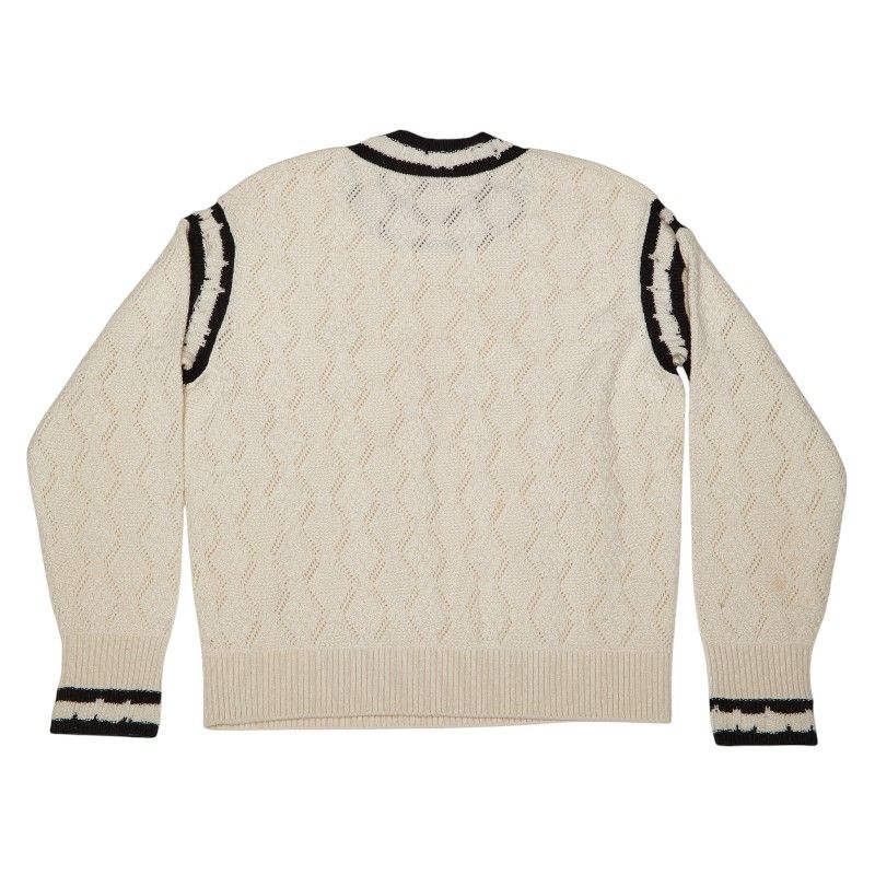 シャネル ココマーク ニット サイズ38 P72090K10339 ホワイト ブラック