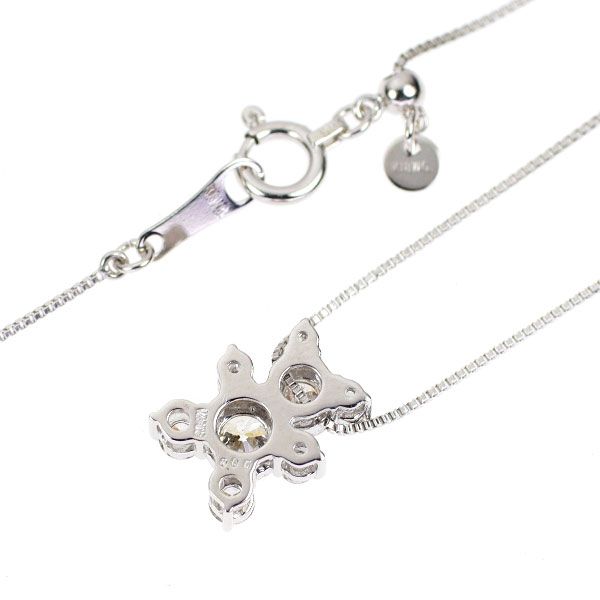 K18WG ダイヤモンド ペンダントネックレス 0.65ct 熊 - メルカリ