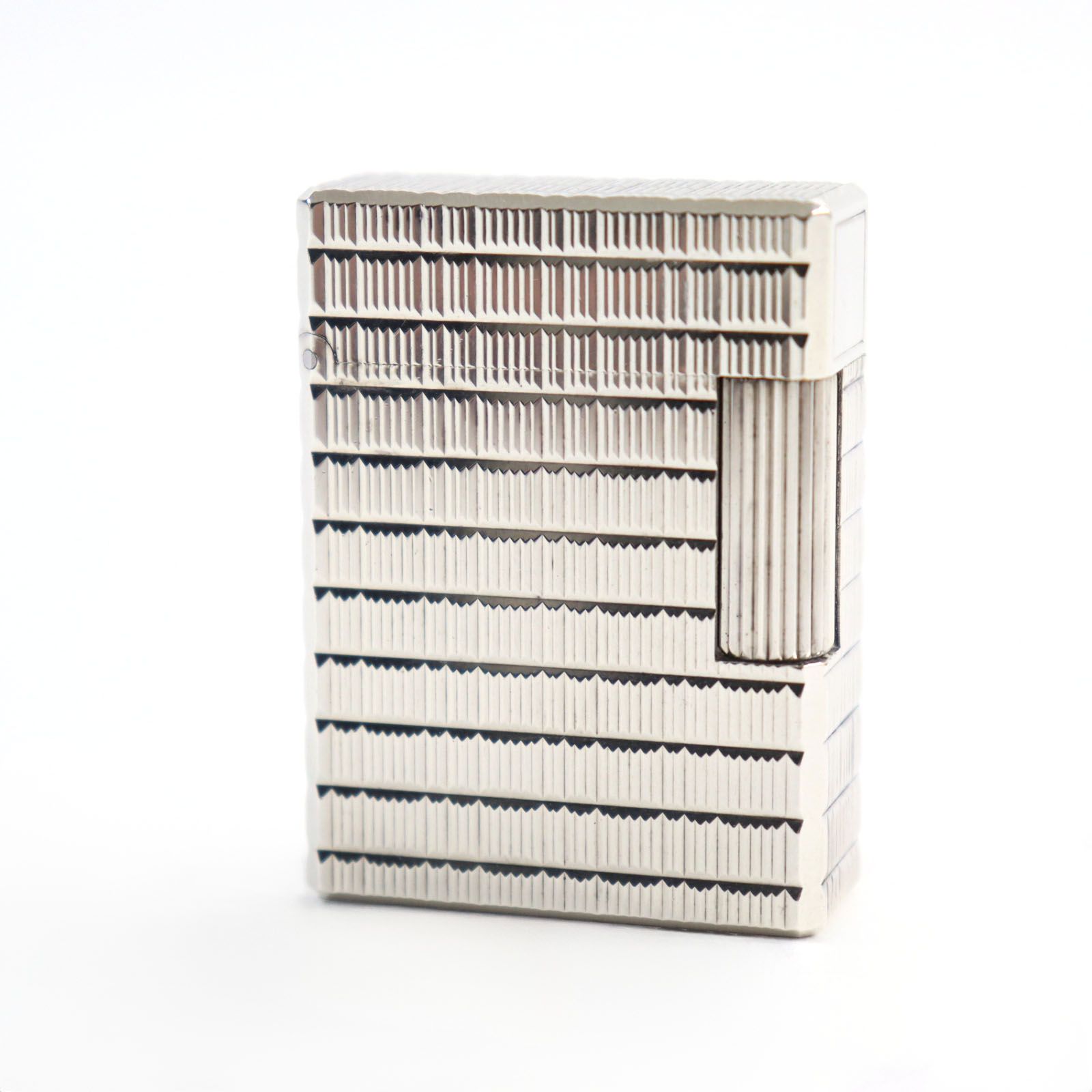 外装美品○Dupont デュポン ライン1 ショート ブロックチェック柄 