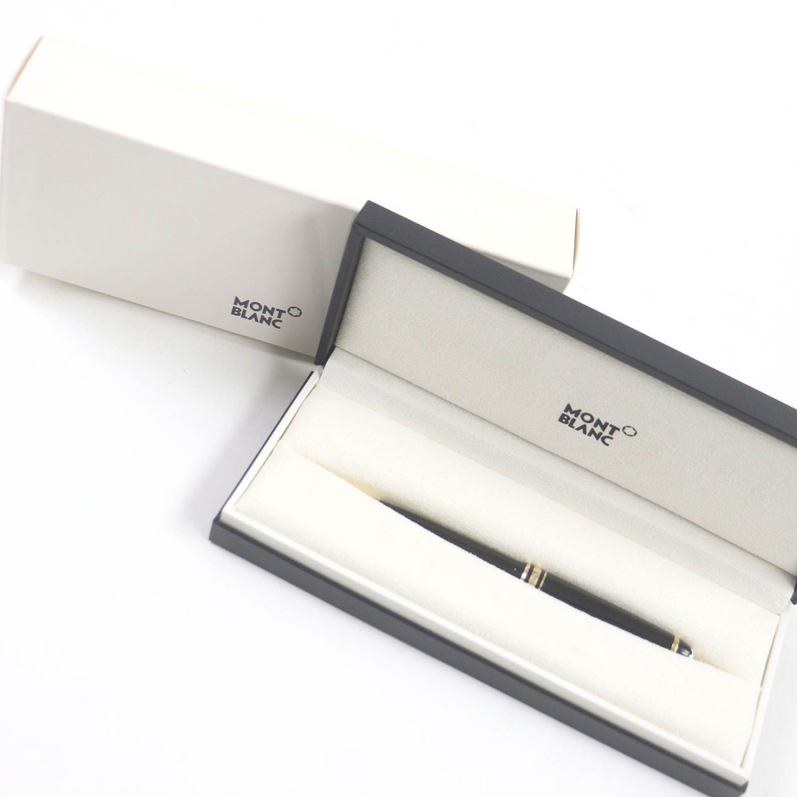 良品△MONTBLANC モンブラン マイスターシュテュック クラシック PIX ホワイトスター ツイスト式 ボールペン ブラック ゴールド ケース付き ドイツ製 メンズ 筆記確認済み MONTBLANC - 良品△MONTBLANC モンブラン マイスターシュテュック