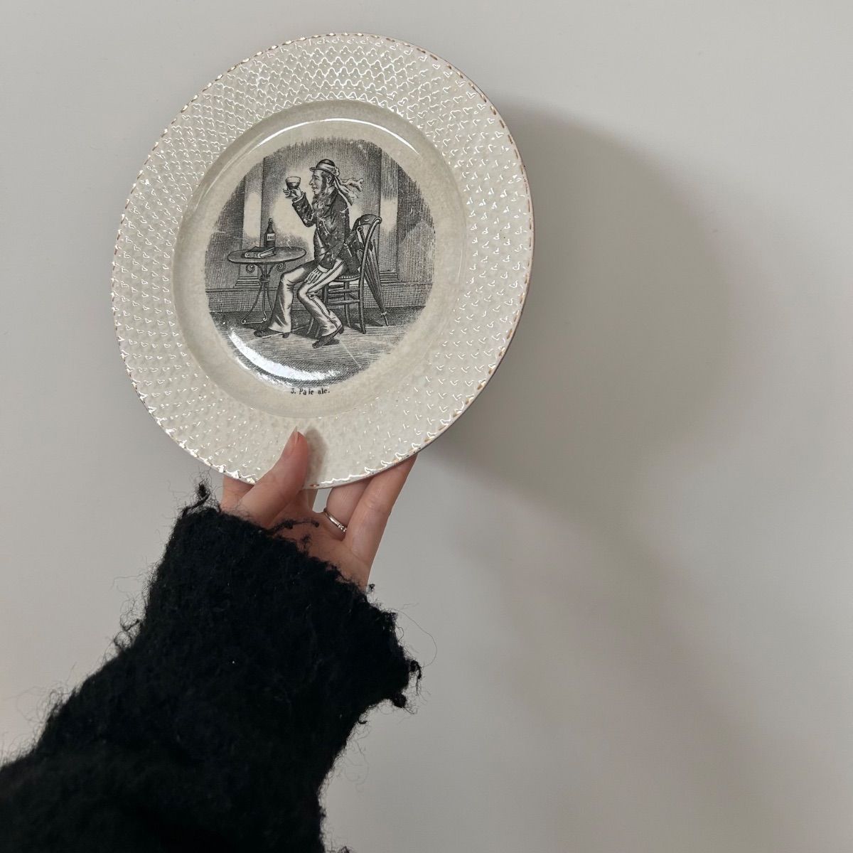 Europe antique ヨーロッパアンティーク 転写プレート - メルカリ