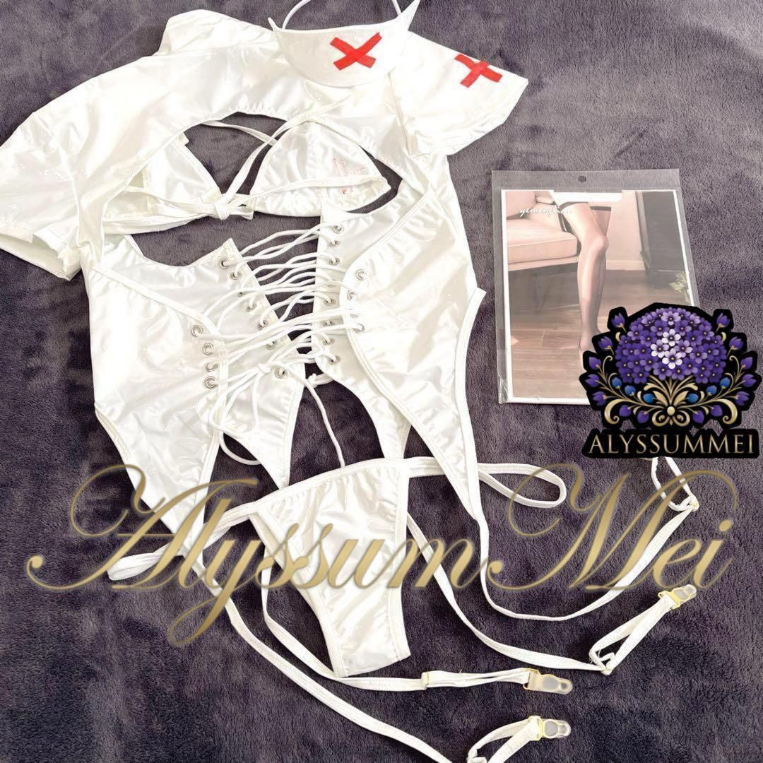 コス cos コスプレ 白衣 看護婦 セクシー ナース服ハロウィン 仮装 ハロイン halloween costume ハローウィン(ID:6150)  | コスプレ衣装情報・口コミ・レビュー COSLOG-コスログ- セクシーエナメルコルセット白衣ナース服ビキニコスプレ衣装看護婦制服ハロウイン大人