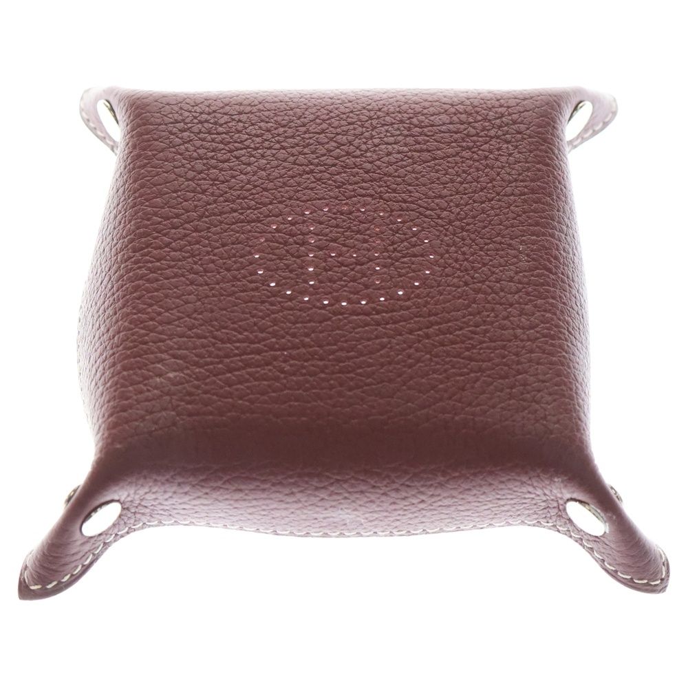 HERMES (エルメス) ヴィドポッシュ トレイ 小物入れ ケース レッド