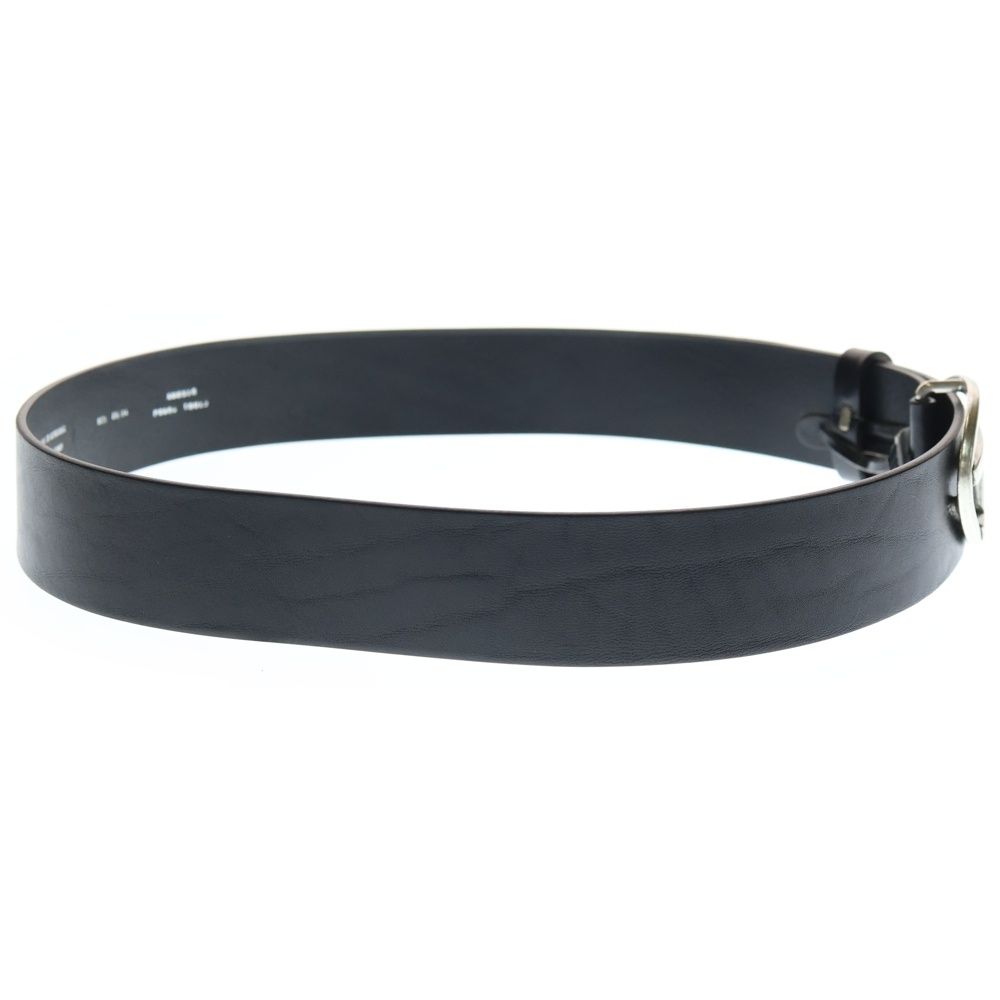 DIESEL (ディーゼル) B-1DR Dロゴバックル レザーベルト ブラック