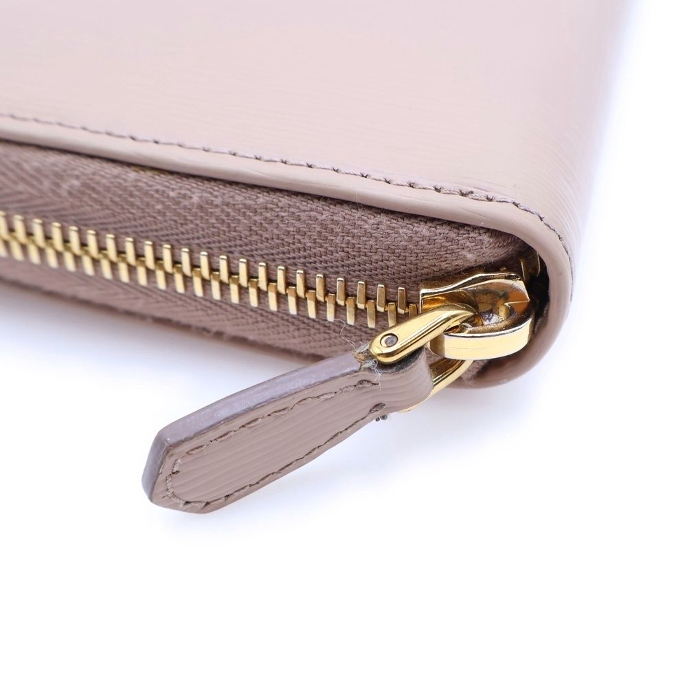 PRADA (プラダ) サフィアーノ ラウンドジップ ウォレット レザー