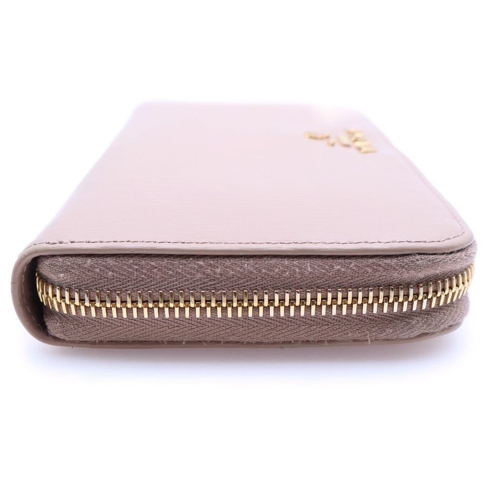 PRADA (プラダ) サフィアーノ ラウンドジップ ウォレット レザー