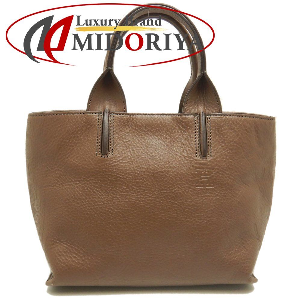 HIROFU ヒロフ ハンドバッグ レザー ブラウン レディース /253537