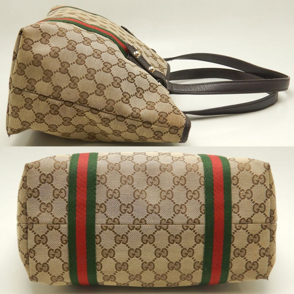 GUCCI グッチ シェリーライン 137396 トートバッグ GGキャンバスx
