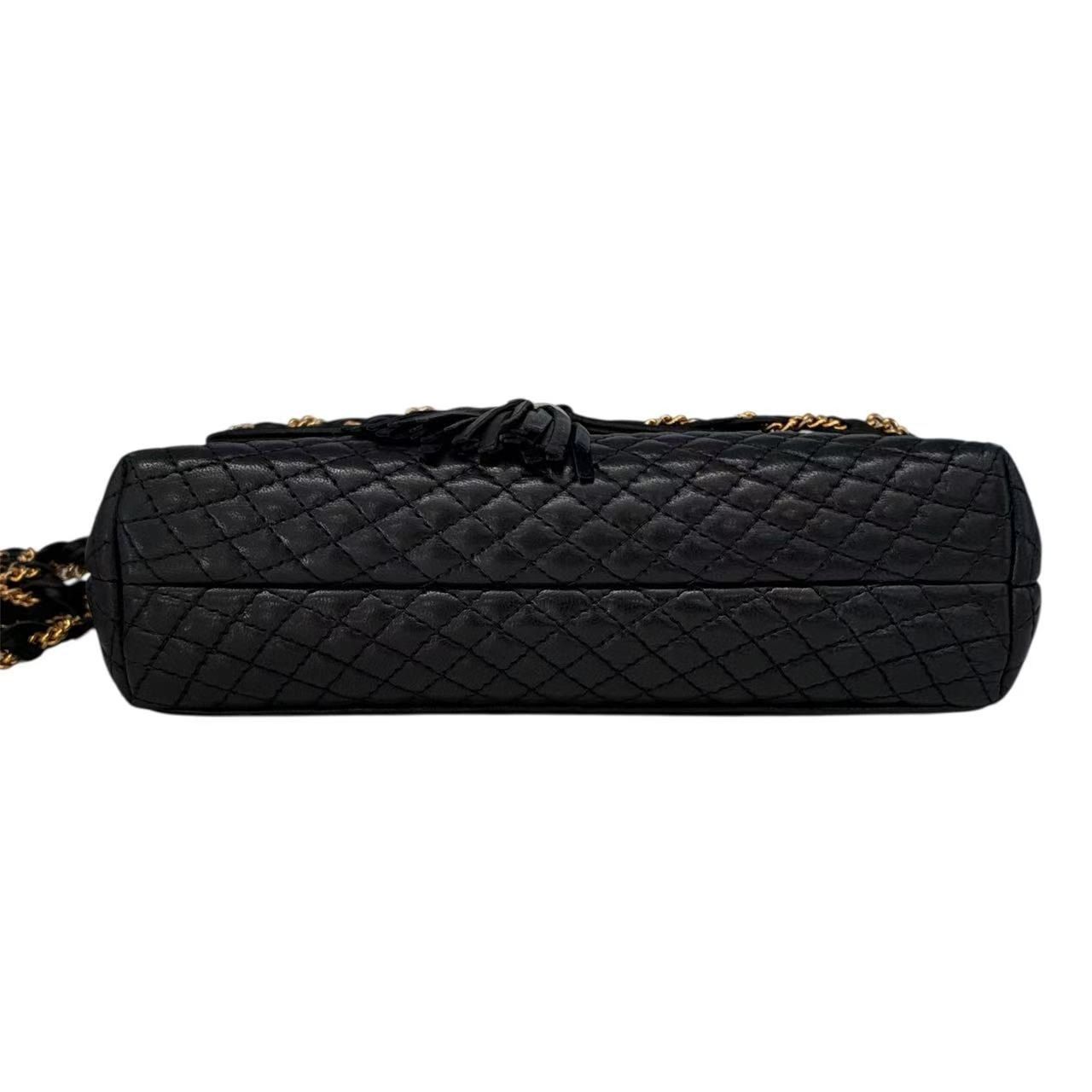 極美品 BALLY バリー ショルダーバッグ レザー キルティング フリンジ