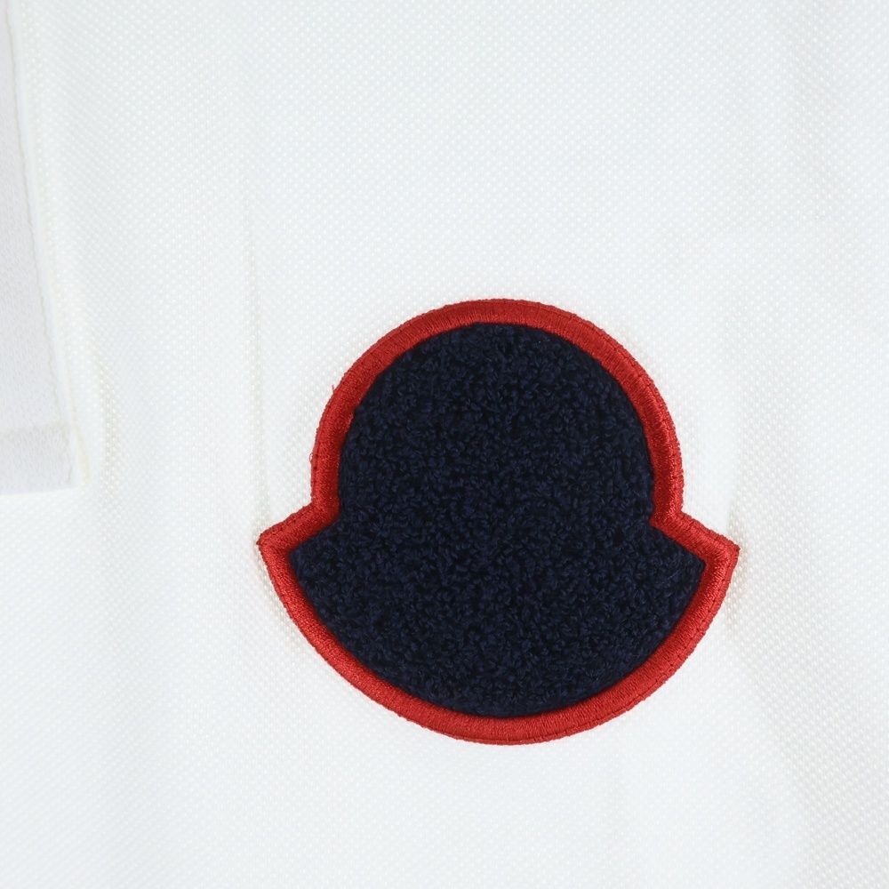 MONCLER モンクレール 19SS E10918322000 84556 モンクレールジャパンタグ MAGLIA POLO MANICA CORTA ワッペンデザイン コットン 半袖 ポロシャツ ブラック系 M【中古】 MONCLER (モンクレール) 19SS MAGLIA POLO MANICA CORTA ロゴワッペン