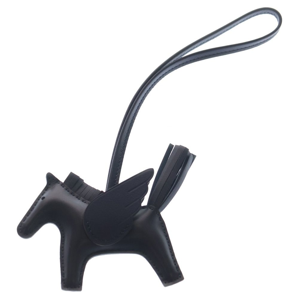 HERMES (エルメス) ロデオPM ペガサス バッグチャーム ネイビー ブルー