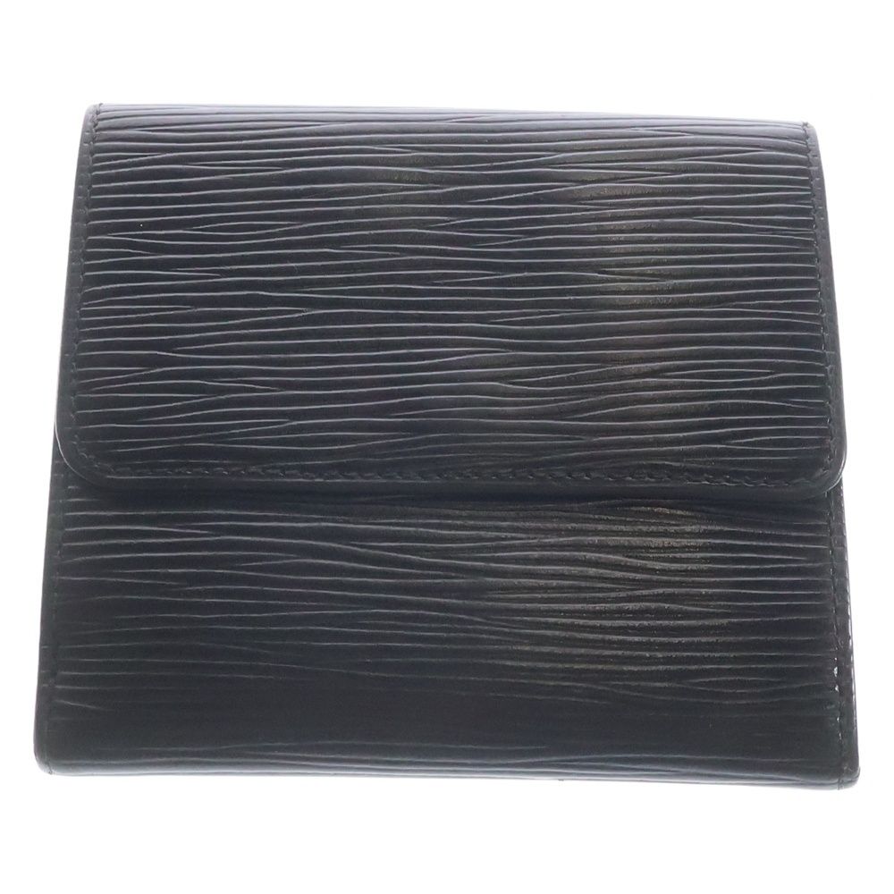 ルイ ヴィトン エピ ポルトモネ ビエ カルトクレディ レザー 3つ折財布 黒 LOUIS VUITTON (ルイヴィトン) エピ ポルトモネビエカルトクレディ