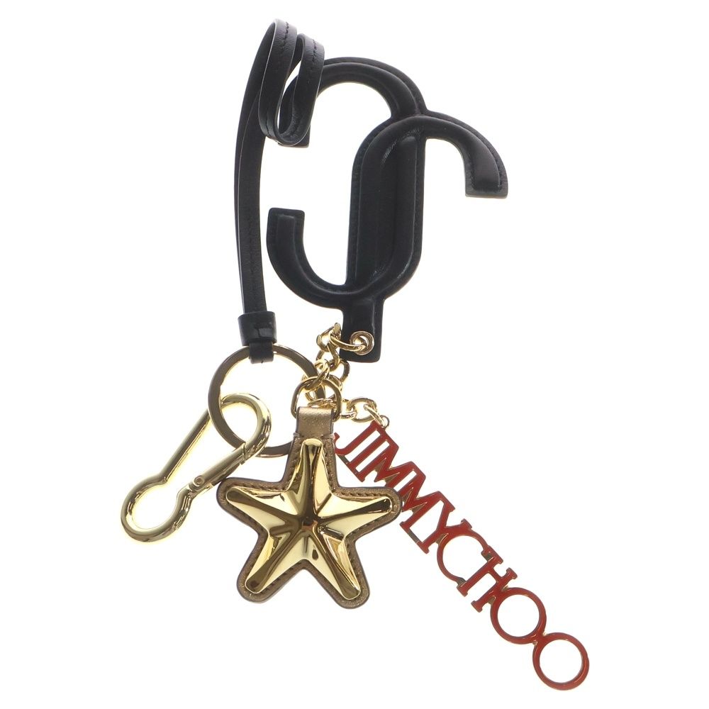 JIMMY CHOO (ジミーチュウ) ロゴ キーホルダー バッグチャーム