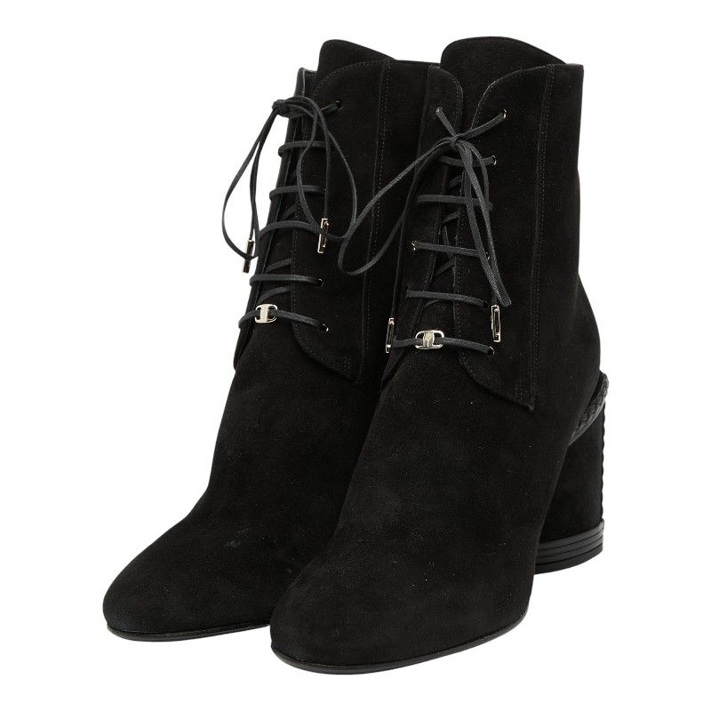 サルヴァトーレフェラガモ ヴァラ ショートブーツ レースアップ チャン