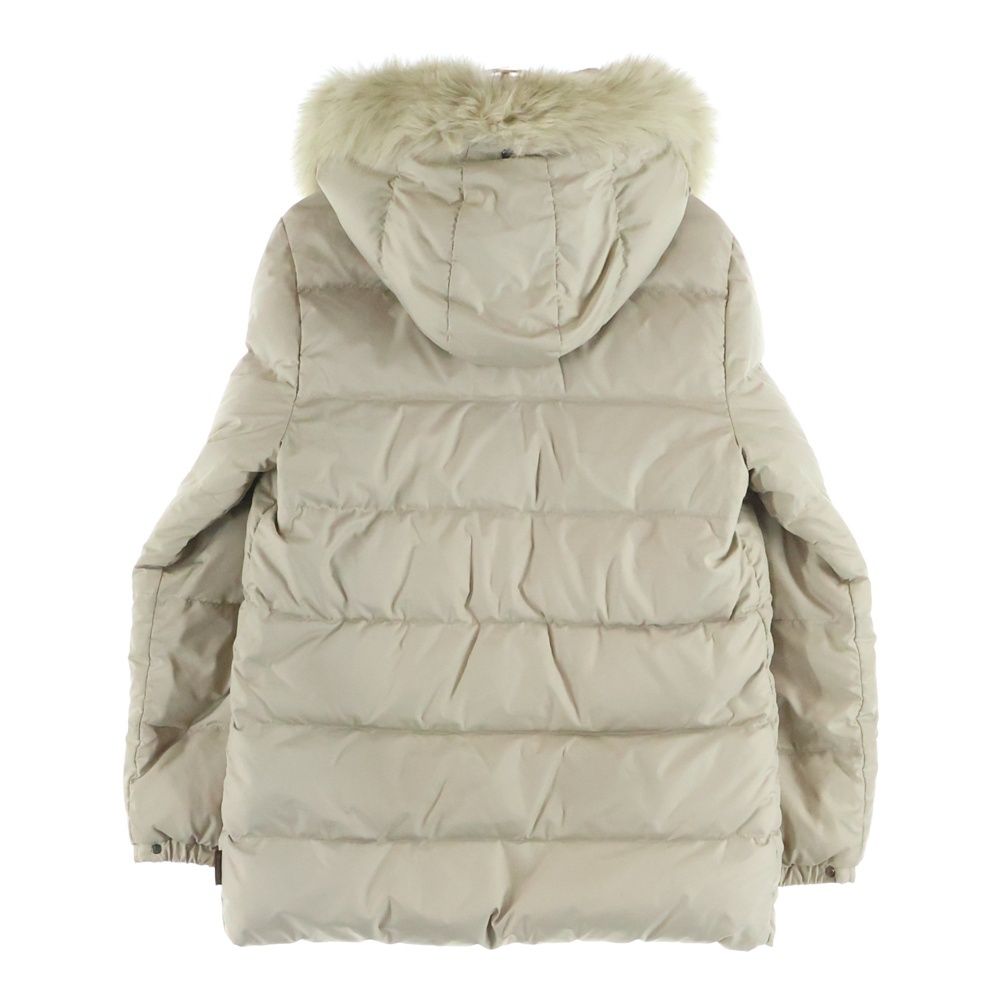 MONCLER (モンクレール) 茶タグ ヴァレンティーヌ ファーフーデッド