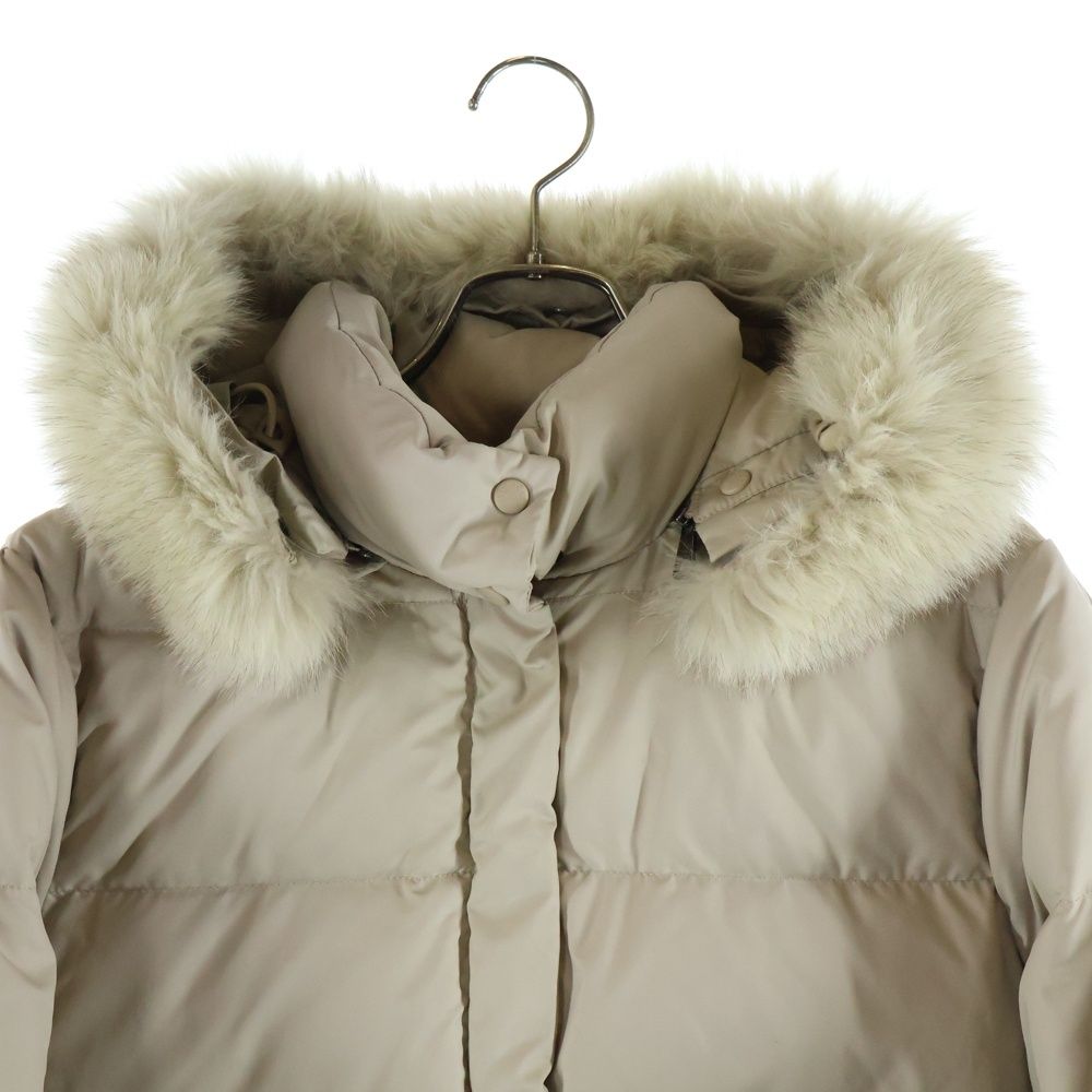 MONCLER (モンクレール) 茶タグ ヴァレンティーヌ ファーフーデッド