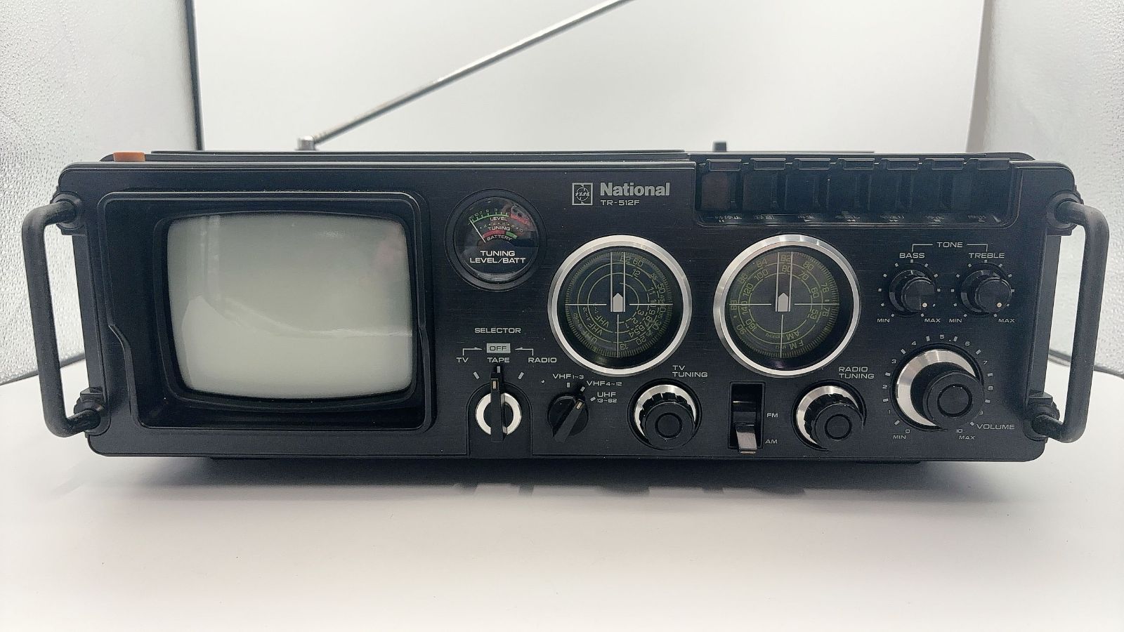 MO-00395 昭和レトロ ナショナル テレビ付き ラジカセTR-512F 1978年製