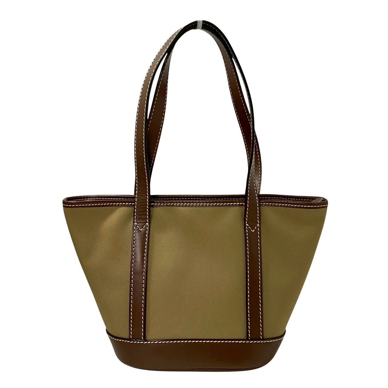 HUNTING WORLD】ミニ トートバッグ キャンバス レザー カーキ系