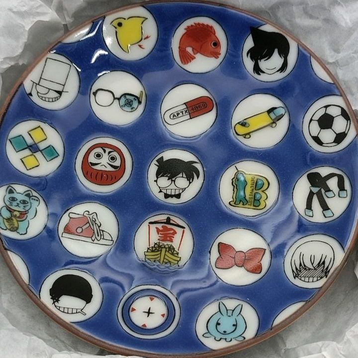 MR-02217 皿・茶碗 集合(アイコンver.)九谷焼豆皿「名探偵コナン