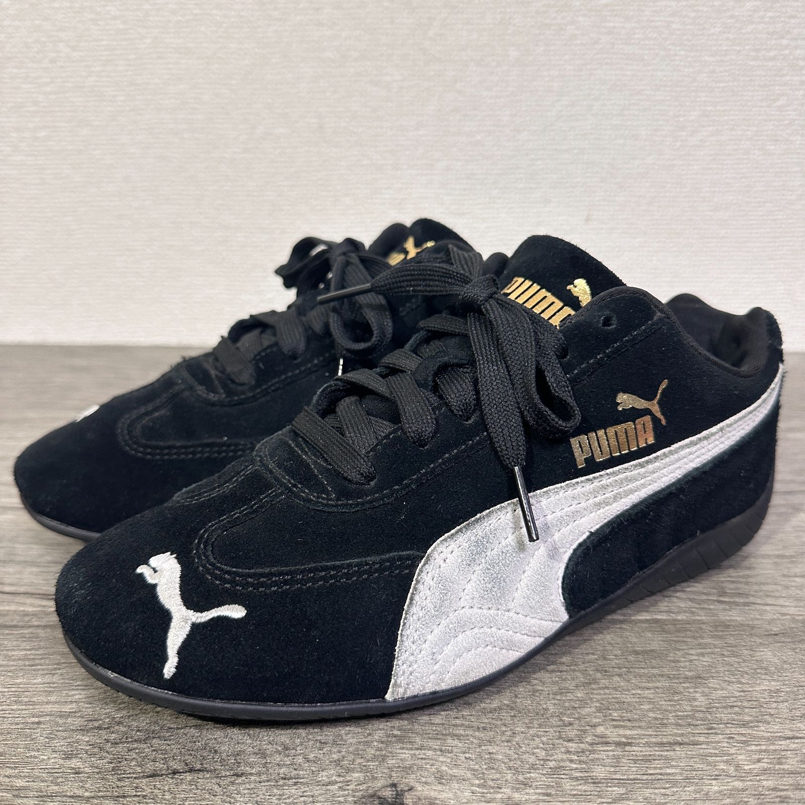美品 PUMA スピードキャットOG 398846-01 薄底スニーカー 23.5cm 美品 PUMA スピードキャットOG 398846-01 薄底スニーカー 23.5cm